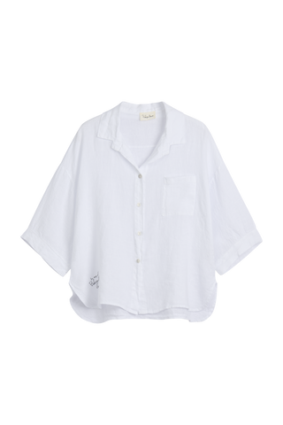 Sunny june linen shirt, white