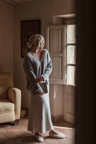 My Moment ribbineuletakki, taupe