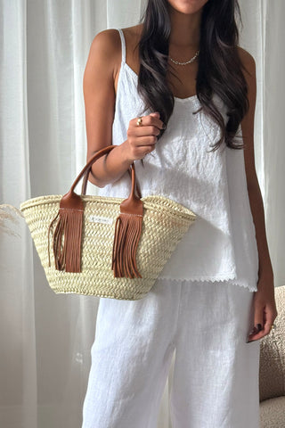 Tassel korikassi, ruskea