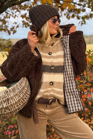 Teddy jacket, coffee