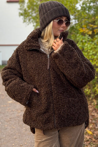Teddy jacket, coffee
