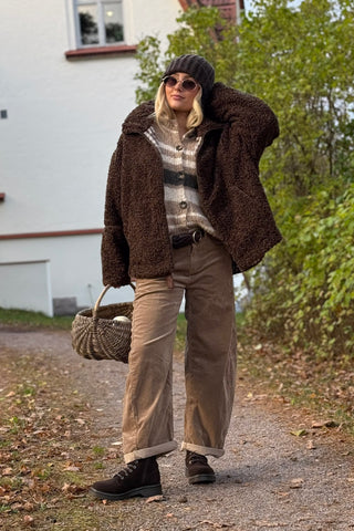 Teddy jacket, coffee