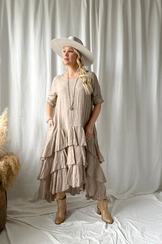 Temperance pellavamekko, cashmere