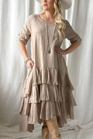 Temperance pellavamekko, cashmere