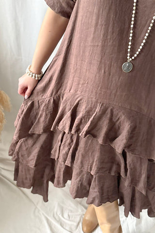 Temperance pellavamekko, coffee