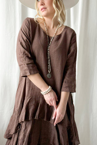 Temperance pellavamekko, coffee