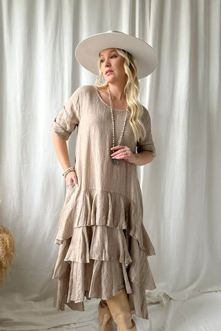 Temperance pellavamekko, cashmere