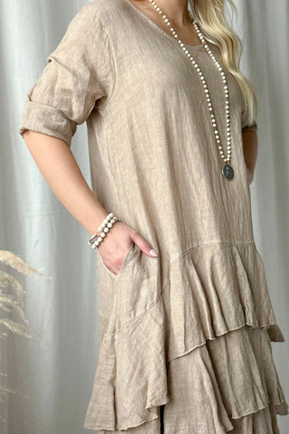 Temperance pellavamekko, cashmere