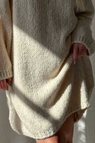 Tessa neule, luonnonvalkoinen