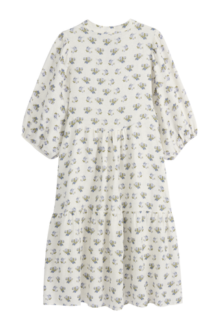 Thalia pellavamekko, floral blue