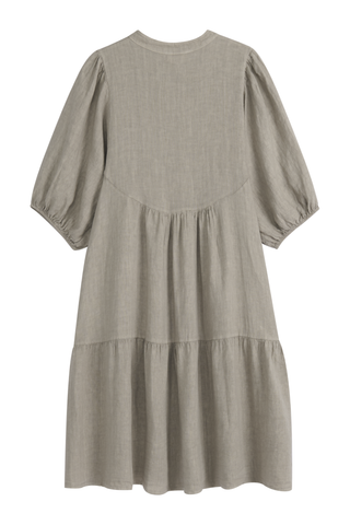 Thalia linen dress, taupe