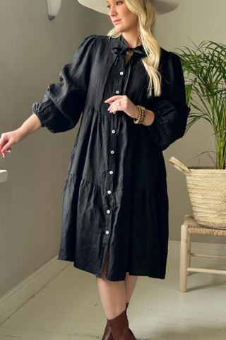 Thea pellavamekko, musta