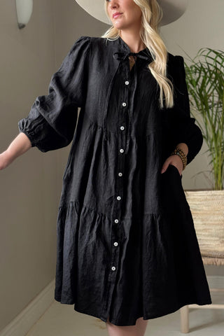 Thea pellavamekko, musta