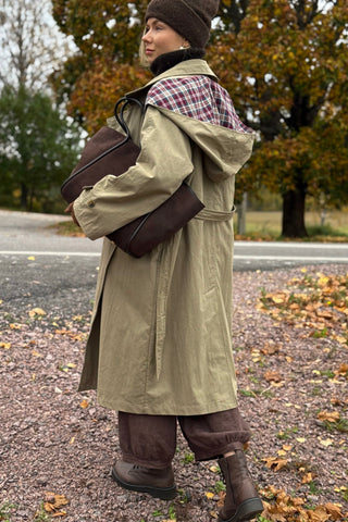 Hooded Trench Coat, beige