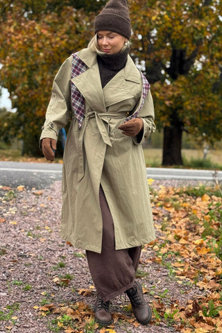 Hooded Trench Coat, beige