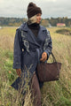 Hooded Trench Coat, navy