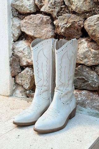 Twyn leather boots, ice