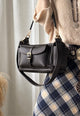 Urban leather bag, coffee
