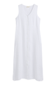 Valencia linen dress, white