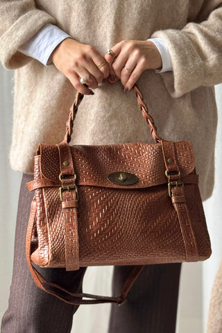 Vintage Country Club leather bag, beown