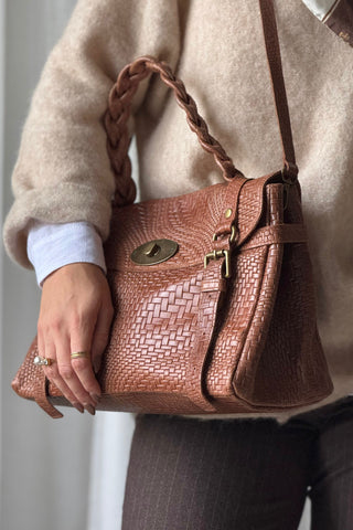Vintage Country Club leather bag, beown