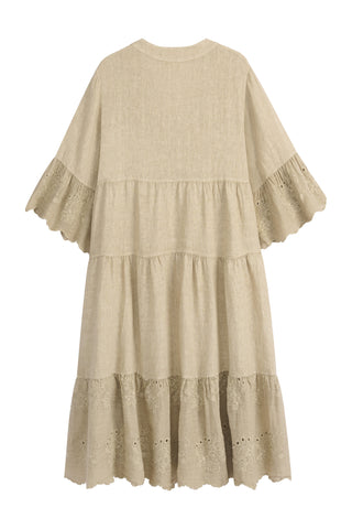 Vionne linen dress, cashmere