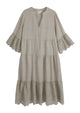 Vionne linen dress, taupe