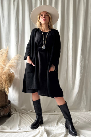 Wilona neuletakki, musta