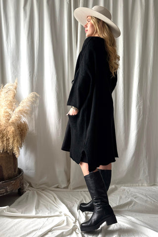 Wilona neuletakki, musta