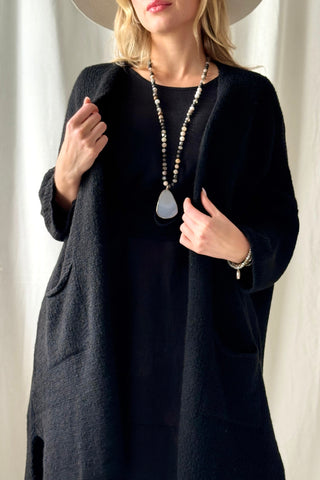 Wilona neuletakki, musta