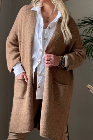 Wilona neuletakki, caramel