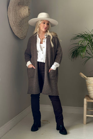 Wilona cardigan, taupe