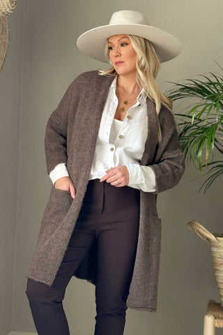 Wilona cardigan, taupe