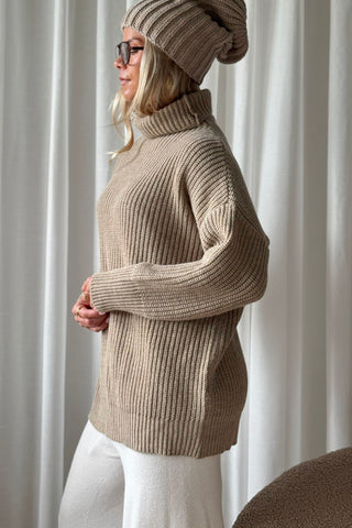 Wilson villasekoitepooloneule, beige