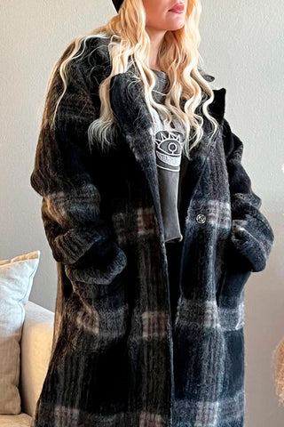 Winona wool coat, black