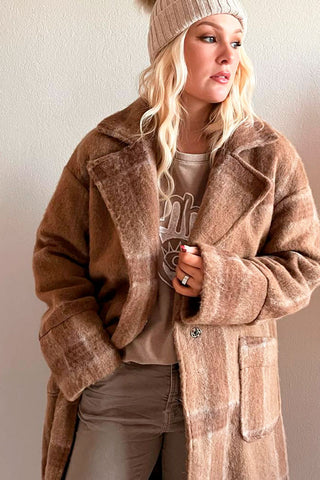 Winona wool coat, caramel