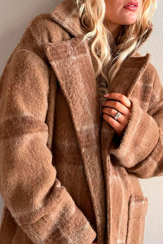 Winona wool coat, caramel