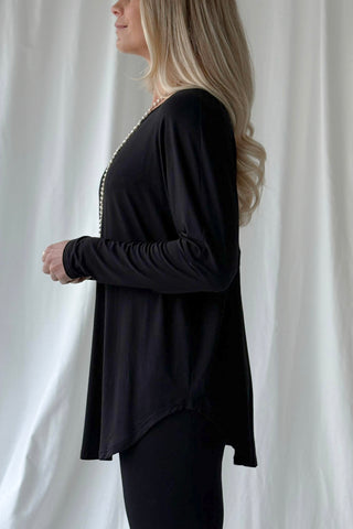 Bamboo Yoga paita, musta