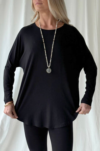 Bamboo Yoga paita, musta