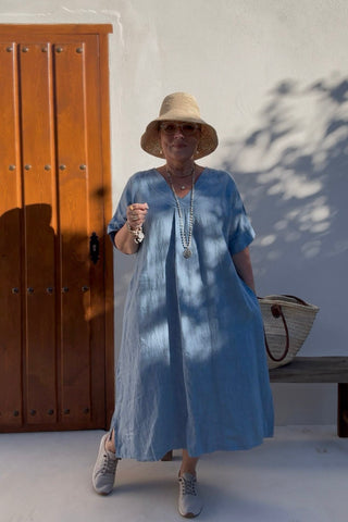 Yoko kaftaanimekko, denim blue