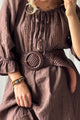 Zoe braided belt, brown