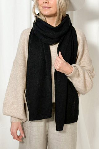 Adams alpakkahuivi, musta