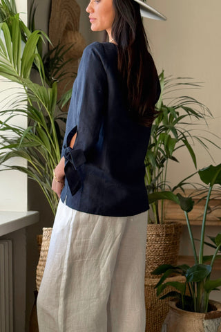 Alberobello pellavapaita, navy