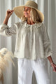 Alivia linen blouse, sand