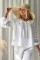 Alivia linen blouse, white