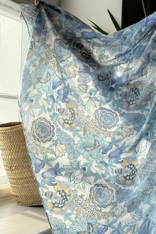 Andrea puuvillahuivi, blue