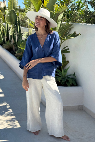 Andrea pellavajakku, royal blue