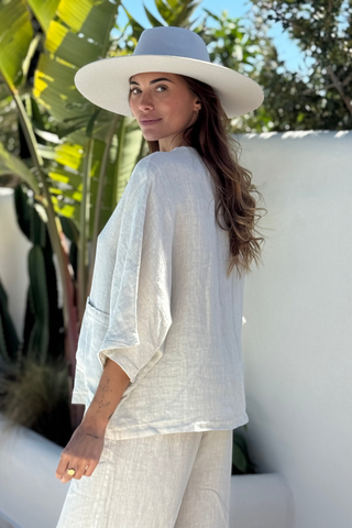Andre linen jacket, sand