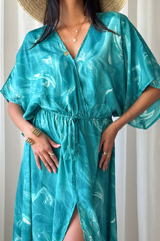 Antoinette dress, turquoise
