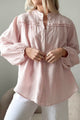 Antonia linen blouse, light pink